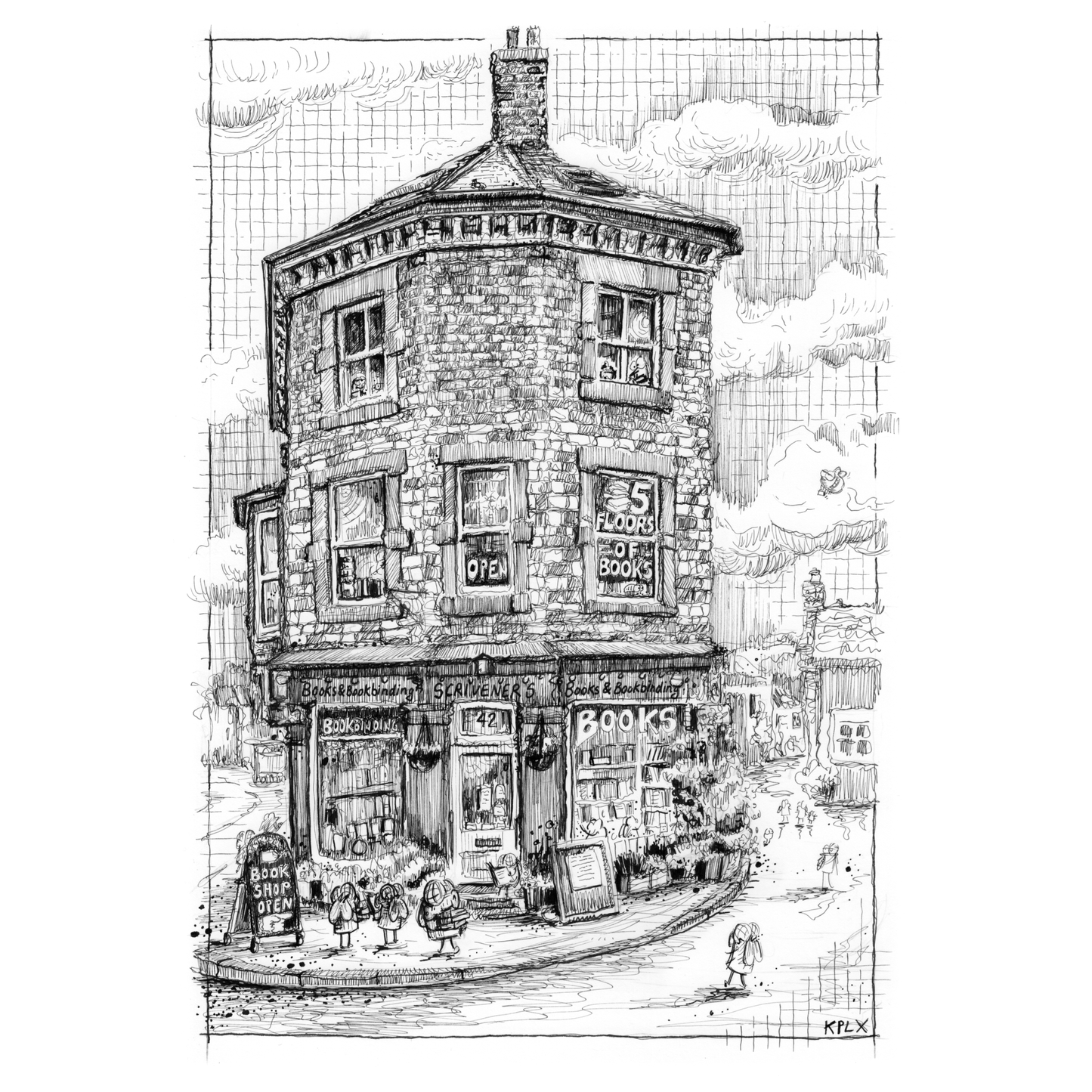 Original drawing Friday Fly 149 in Buxton