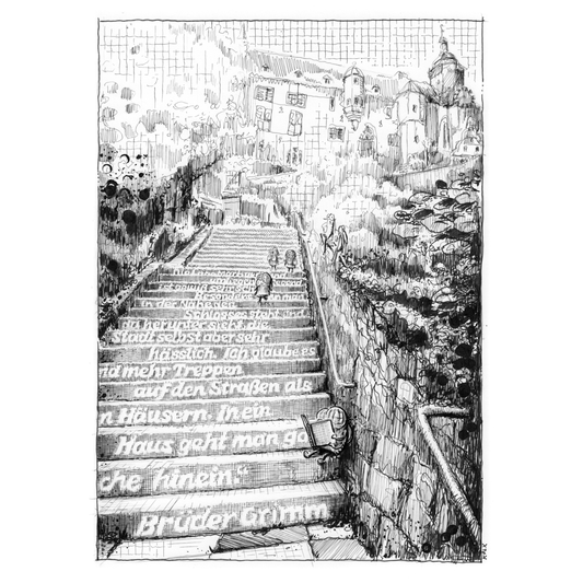 Original drawing Friday Fly 163 Marburg