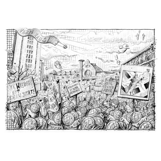 Original drawing Friday Fly 153 Aachen