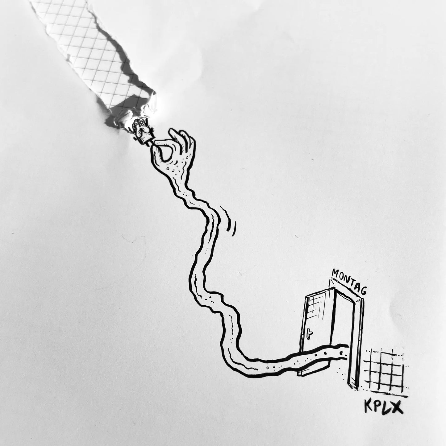 Original drawing Monday