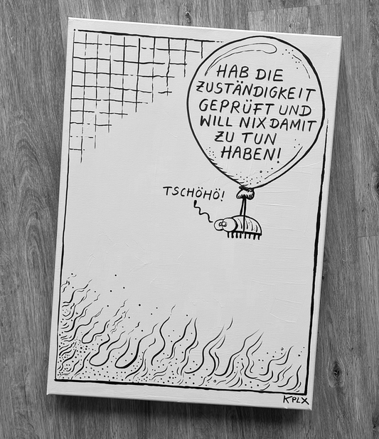 Original drawing 50x70 canvas Responsibility