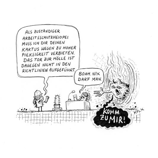 Druck der Kaktus im Umschlag
