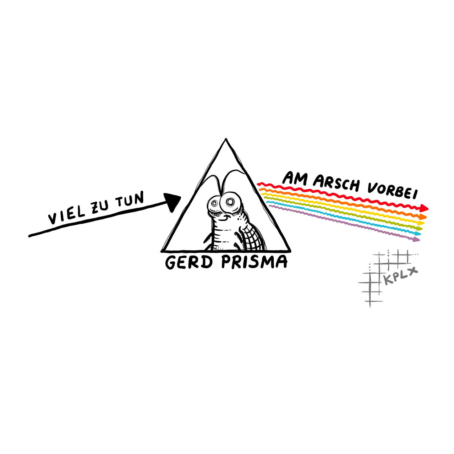 Druck Gerd Prisma im Umschlag