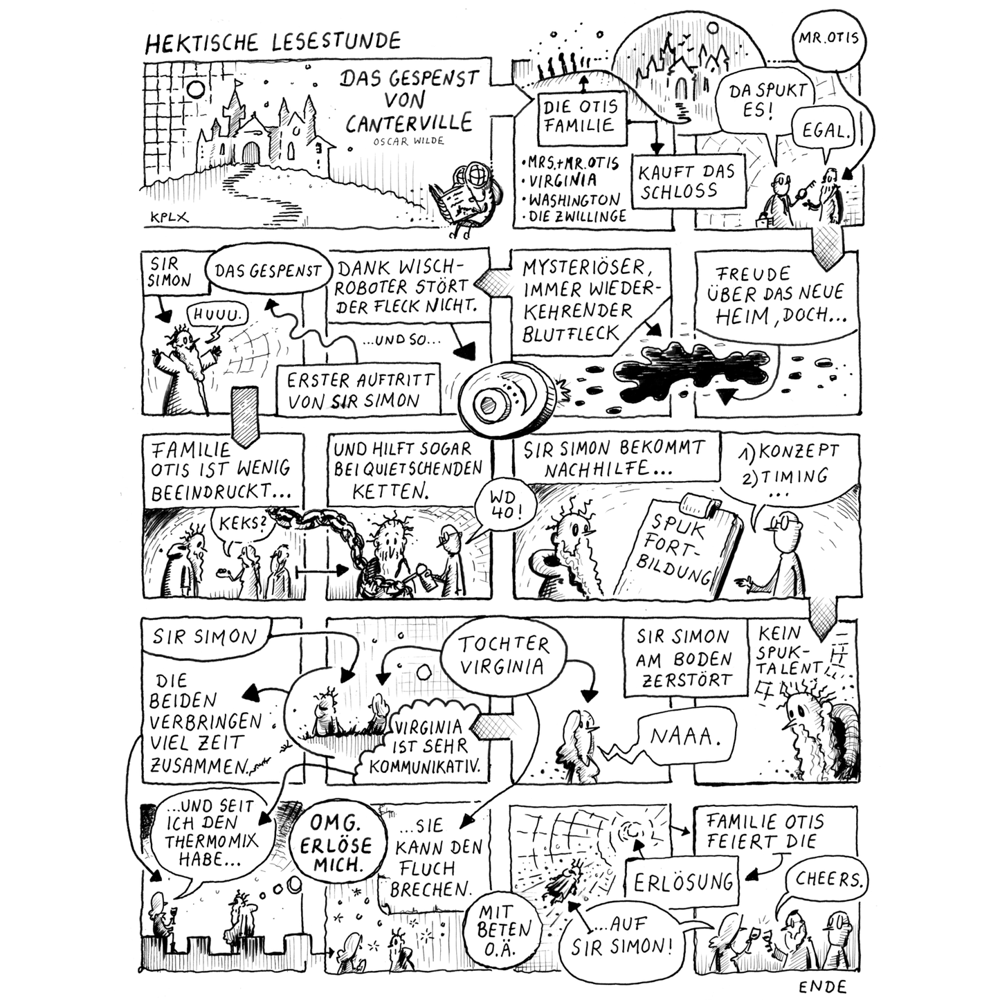 Hectic Reading Hour 1 The Canterville Ghost Print