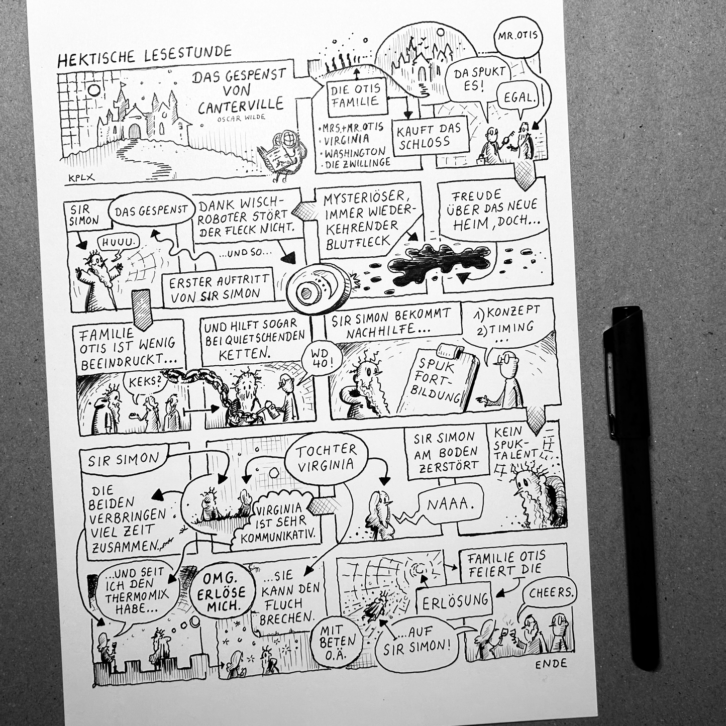 Hectic Reading Hour 1 The Canterville Ghost Print