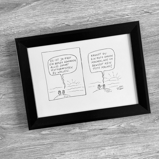 Original drawing Reflex in frame