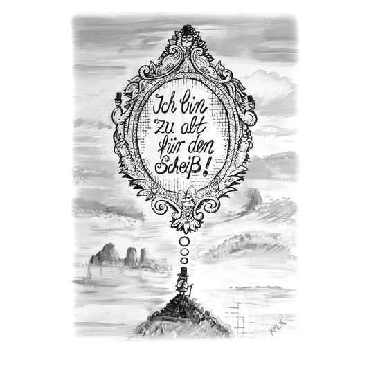 Druck zu alt im Umschlag